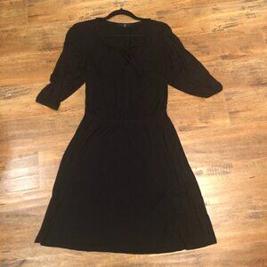 𝅺GAP True Black Peasant Dress